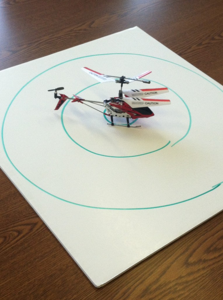 remote control helicopter office challenges