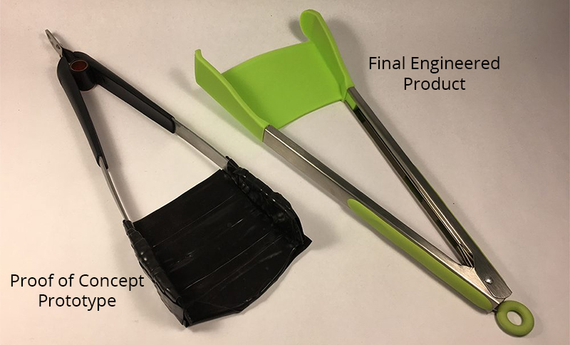 Clever Tongs 2 in 1 Kitchen Spatula and Tongs