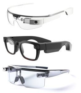 three AR glasses model examples