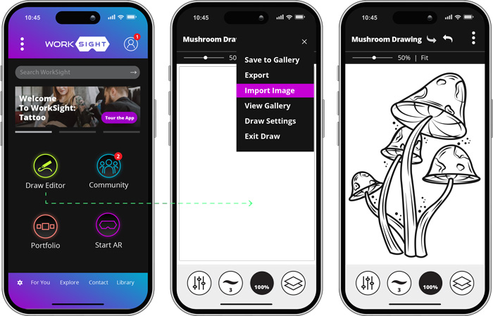 draw-editor import images