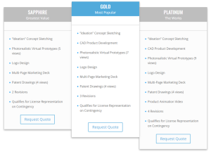 package options sapphire, gold, and platinum