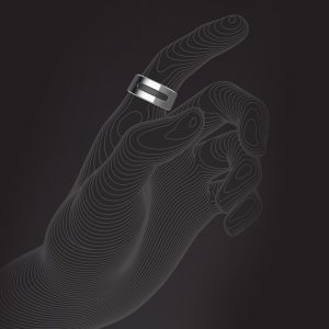 ring on 3D hand graphic