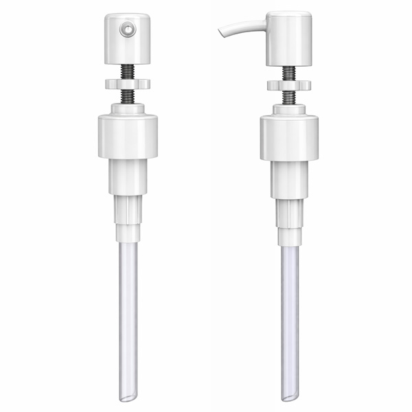 front and side view of pump mechanism