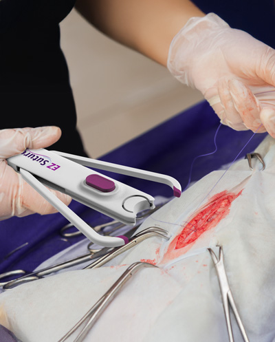 product in use by surgeon