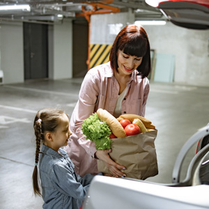 loading groceries