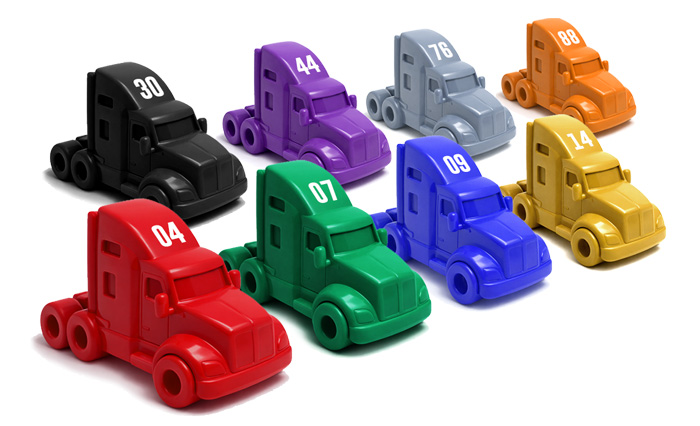 Truck-Pieces-colors 8 color truck pieces