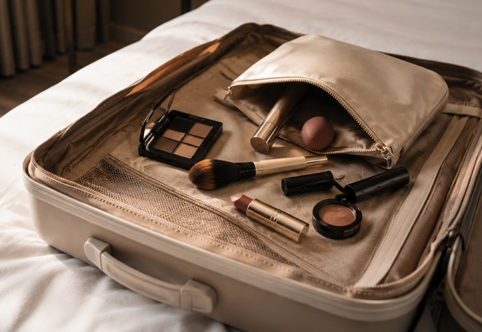 messy suitcase